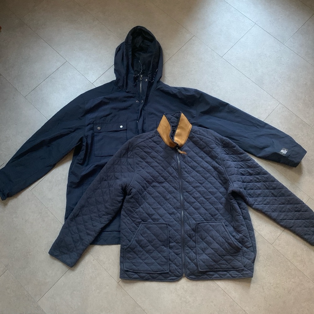 Banana Republic Two-in-One Windbreaker and Quilted Jacket